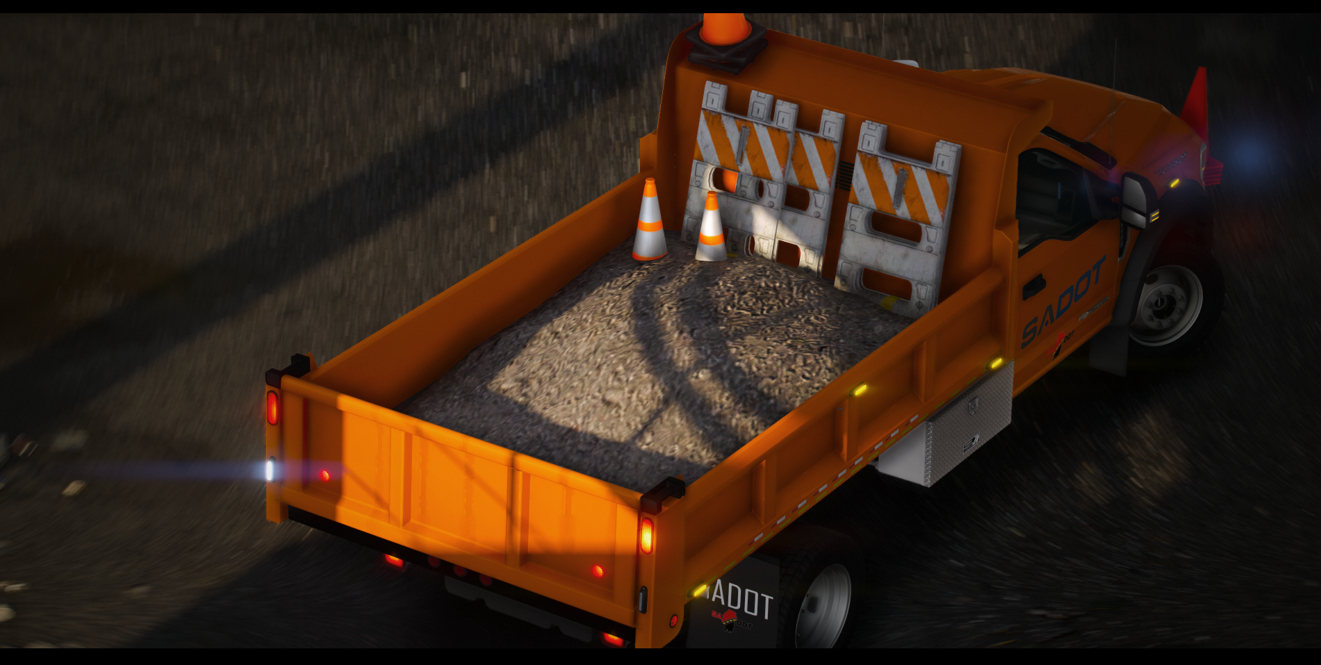 2022 Ford F550 Dump Body Lightbar Variant