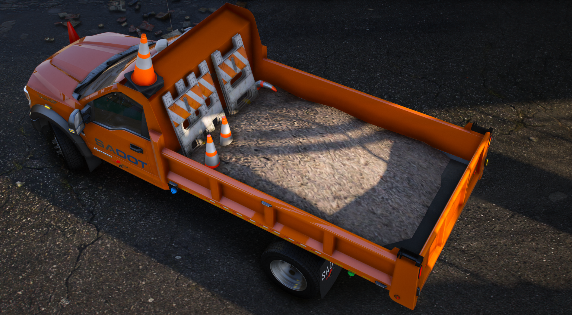 2022 Ford F550 Dump Body Lightbar Variant