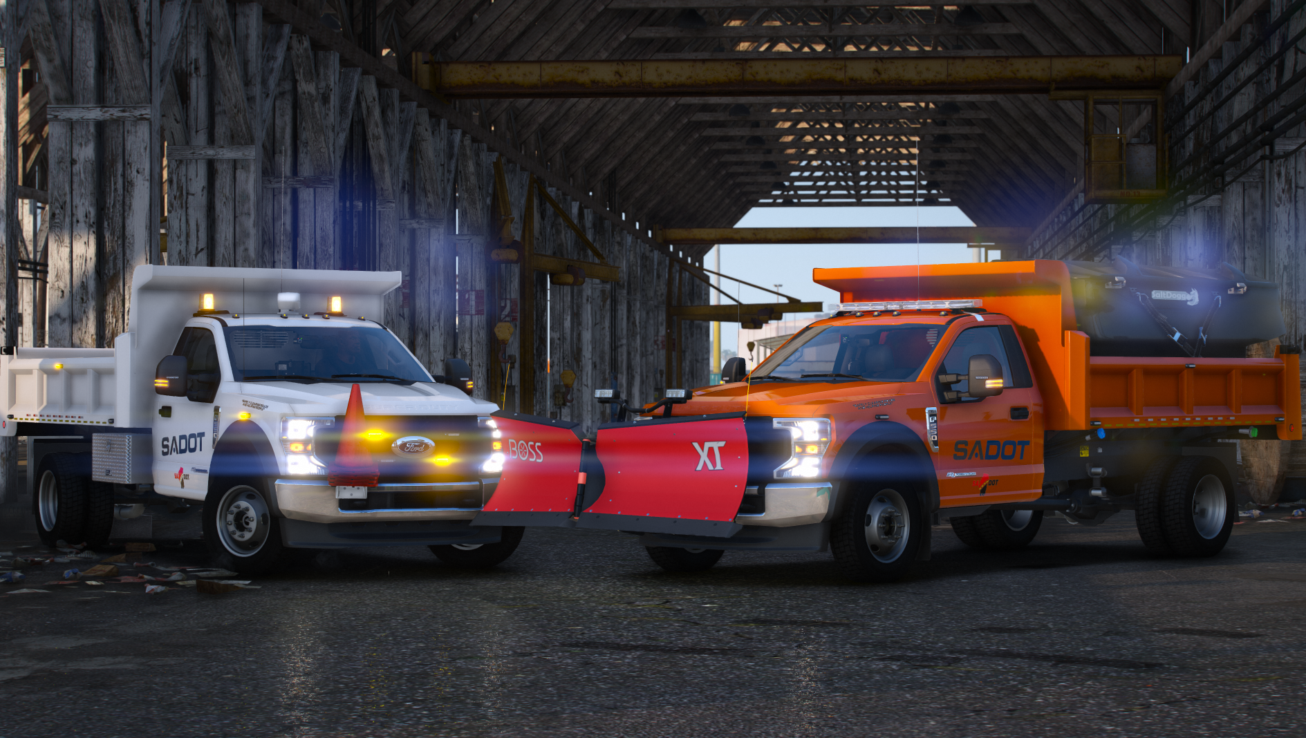 2022 Ford F550 Dump Body Lightbar Variant