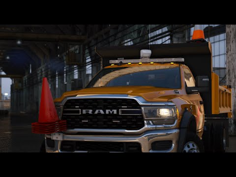 2024 RAM 5500 Dump Body Lightbar Variant
