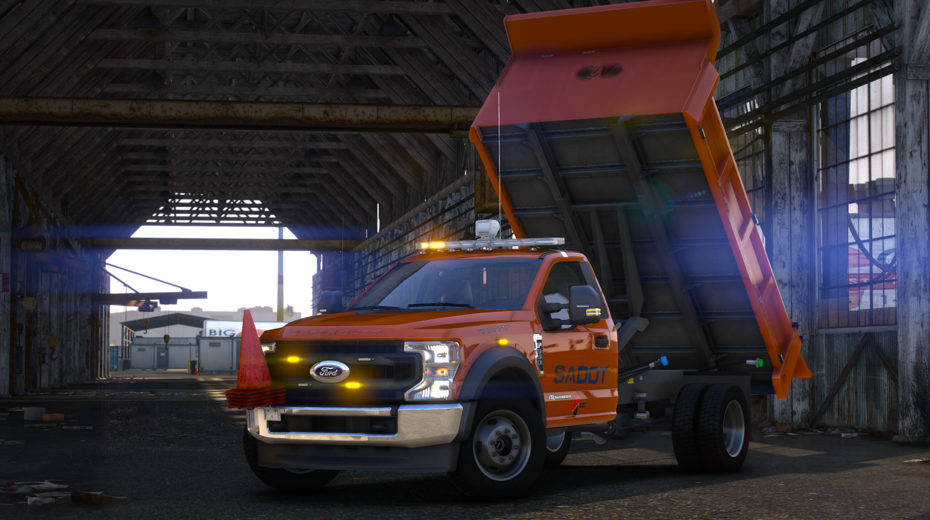 2022 Ford F550 Dump Body Lightbar Variant