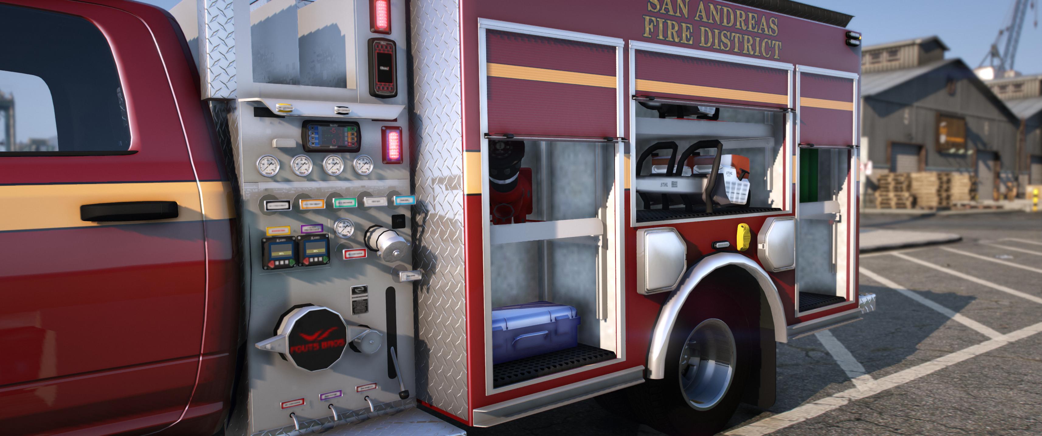 2024 Ram 3500 Big Horn Fire Pumper Truck