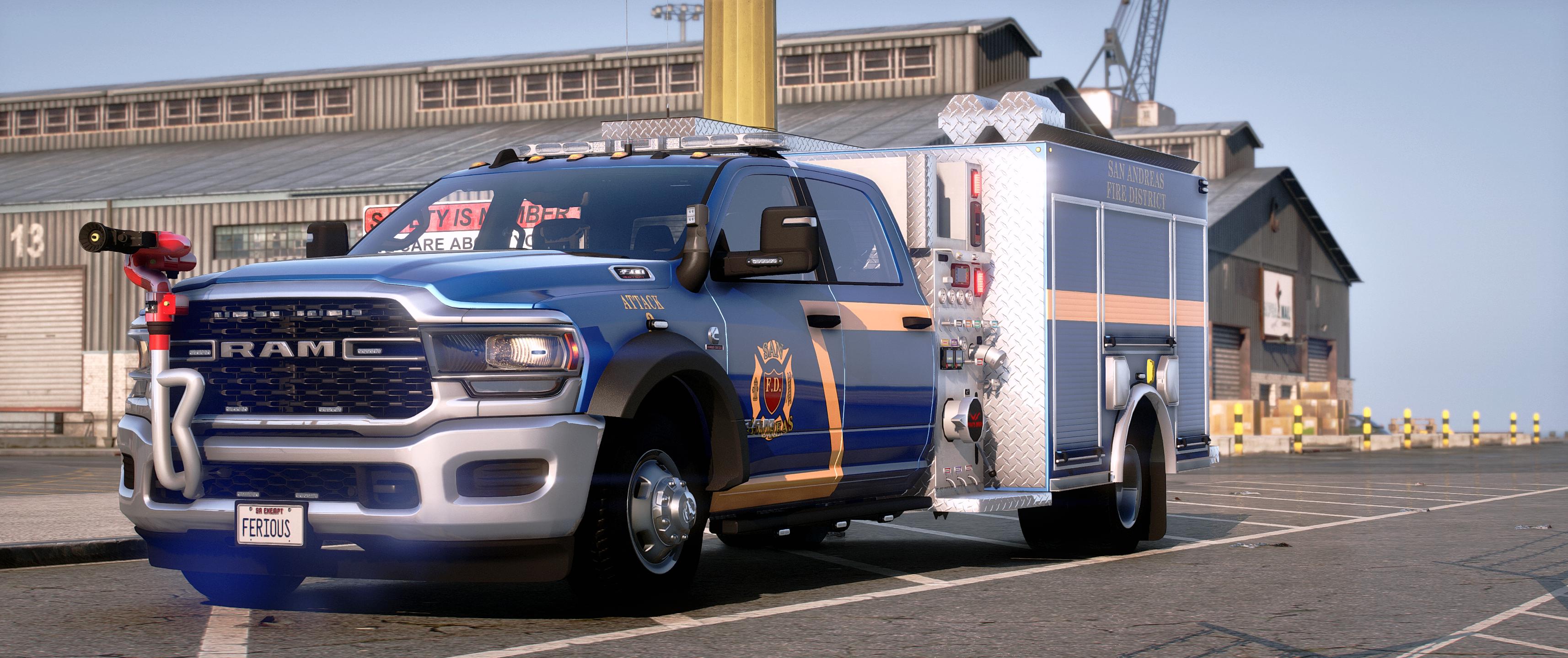 2024 Ram 3500 Big Horn Fire Pumper Truck
