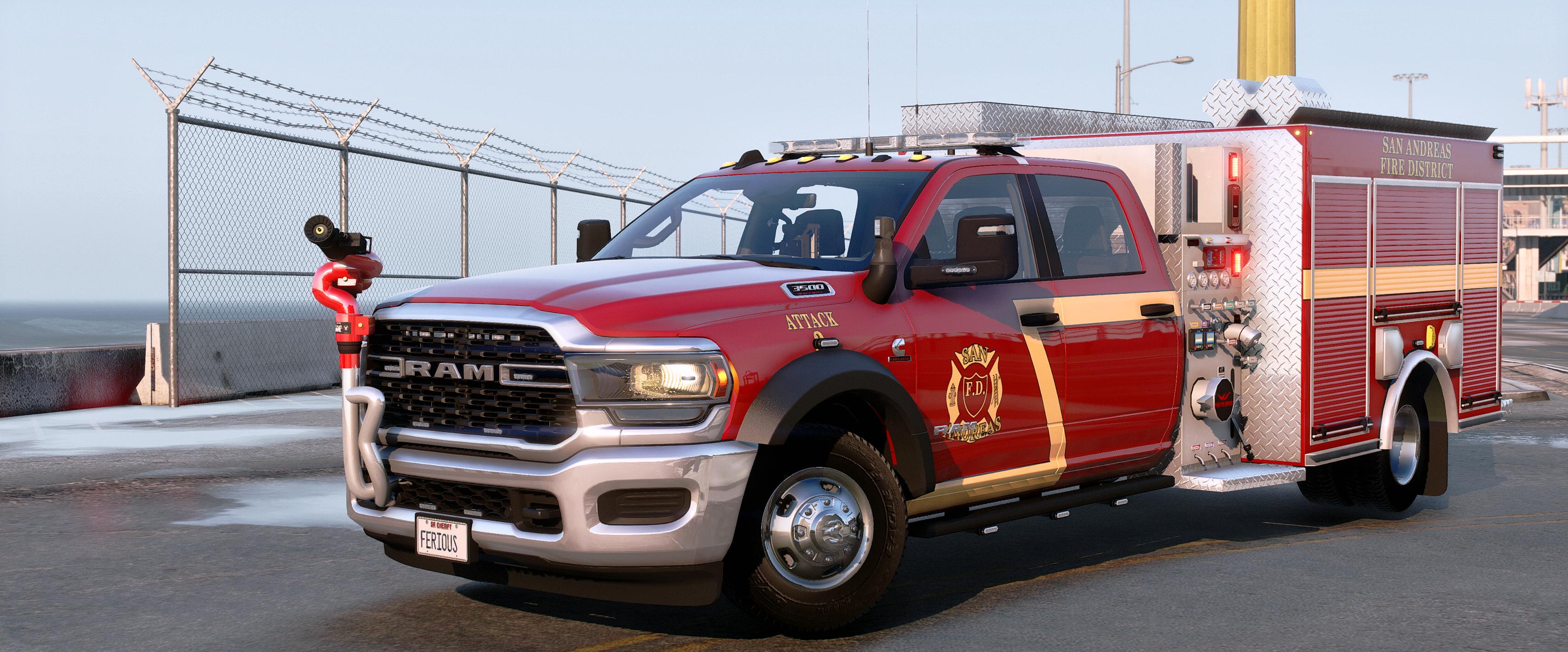 2024 Ram 3500 Big Horn Fire Pumper Truck