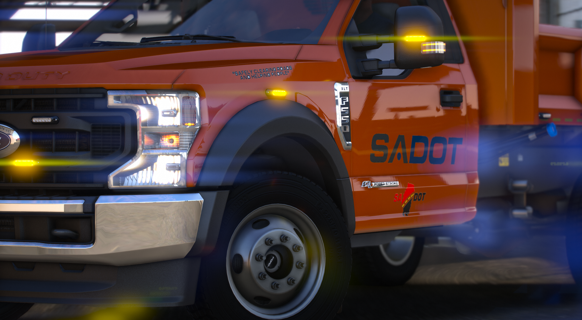 2022 Ford F550 Dump Body Lightbar Variant