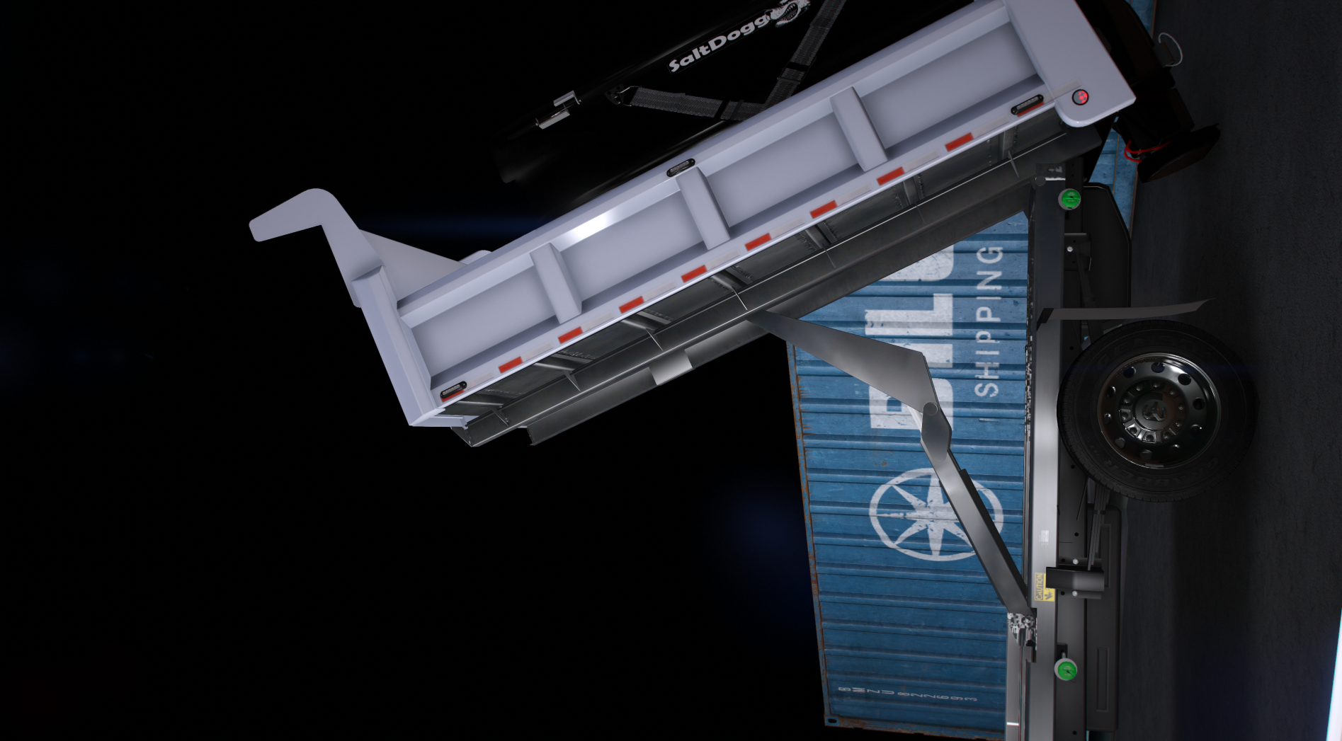 2024 RAM 5500 Dump Body Lightbar Variant