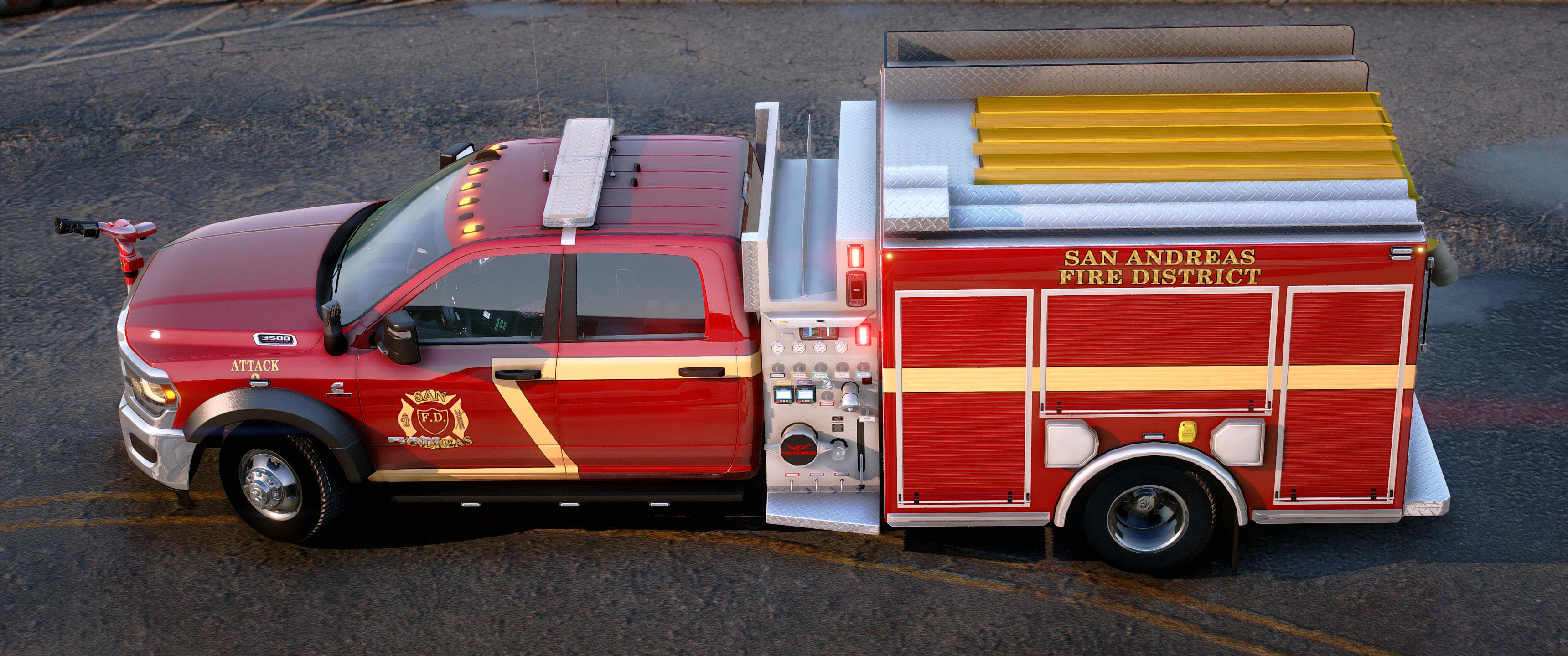2024 Ram 3500 Big Horn Fire Pumper Truck