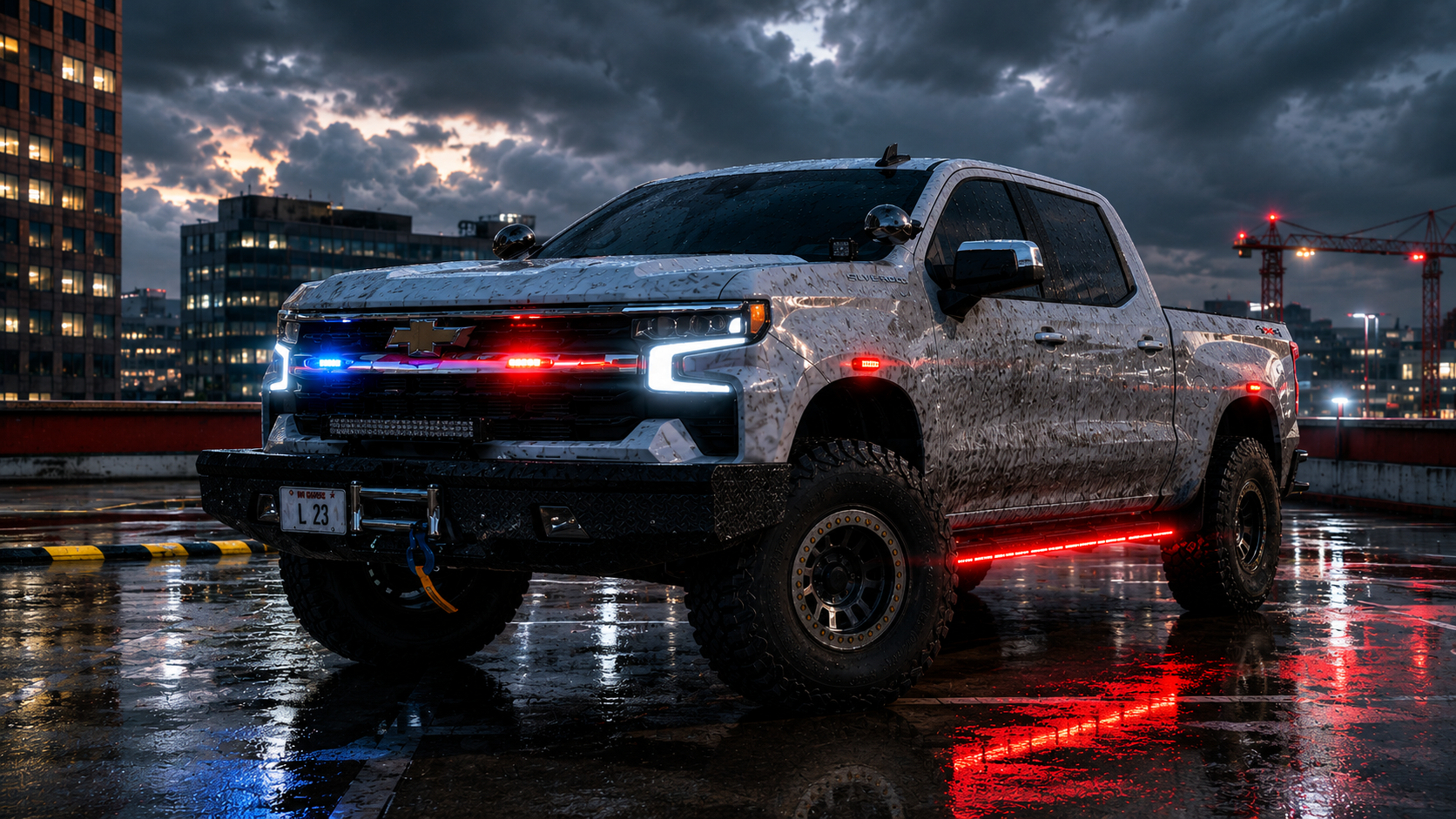 2023 Chevy Silverado 1500 LT LEO Lifted — non-ELS GTAV/FiveM LEO vehicle by Ferious Development