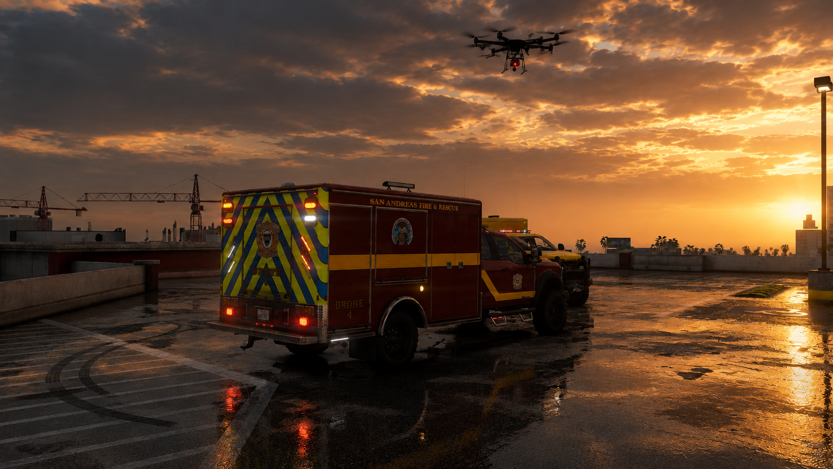 2025 Ford F550 XL SuperCab Fire/Rescue Drone Unit — non-ELS GTAV/FiveM Fire vehicle by Ferious Development