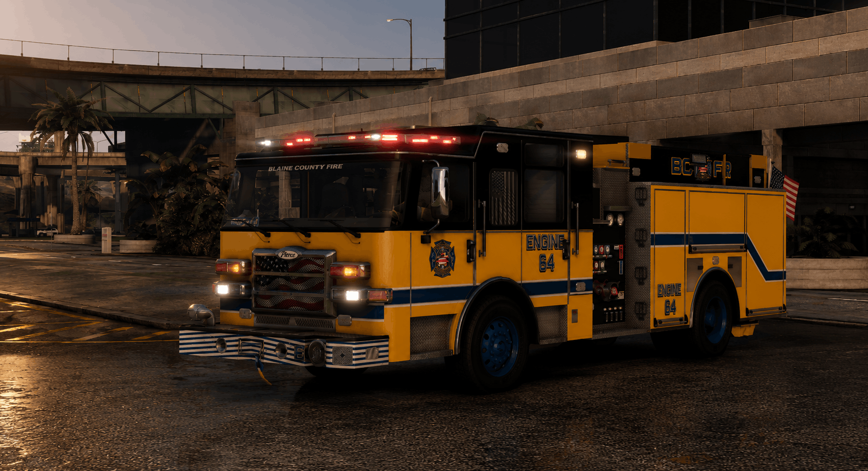 2019 Pierce Enforcer Pumper — non-ELS GTAV/FiveM Fire vehicle by Ferious Development