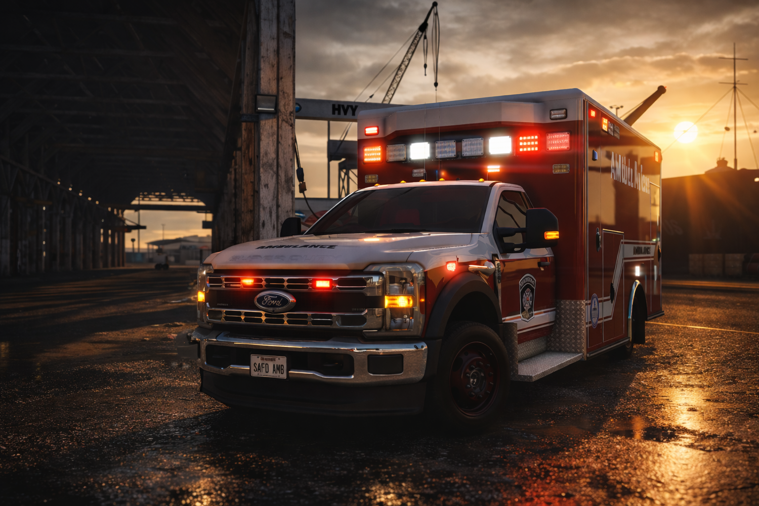 2025 F550 Singlecab Ambulance — non-ELS GTAV/FiveM Fire vehicle by Ferious Development