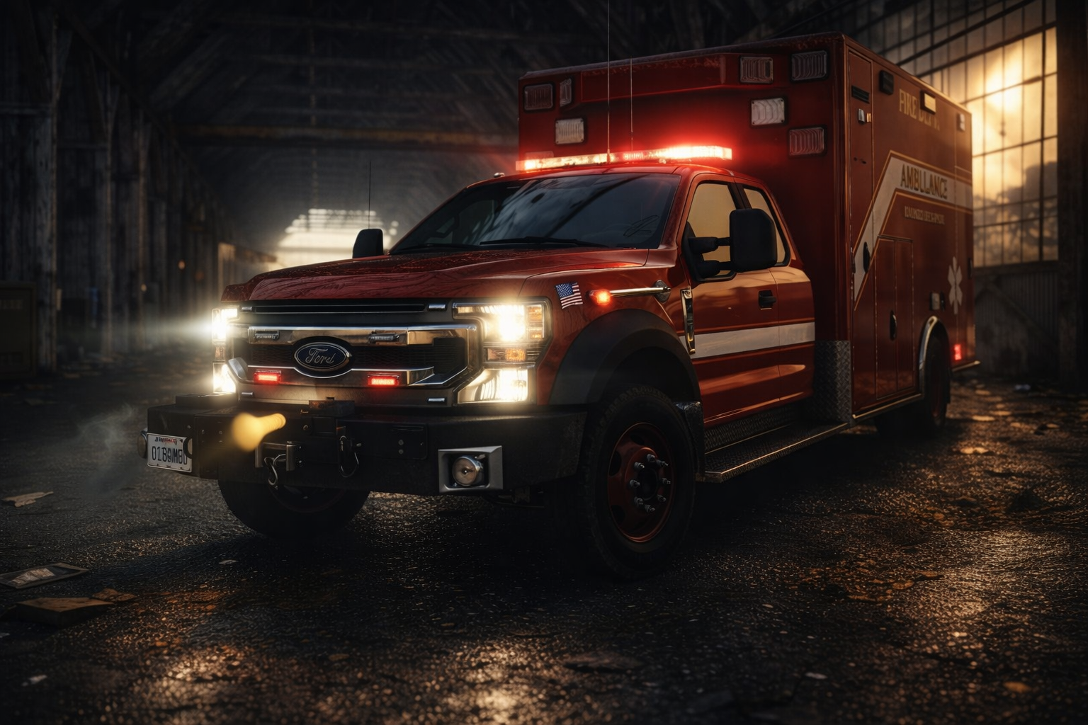2020 F550 Supercab Ambulance — non-ELS GTAV/FiveM Fire vehicle by Ferious Development