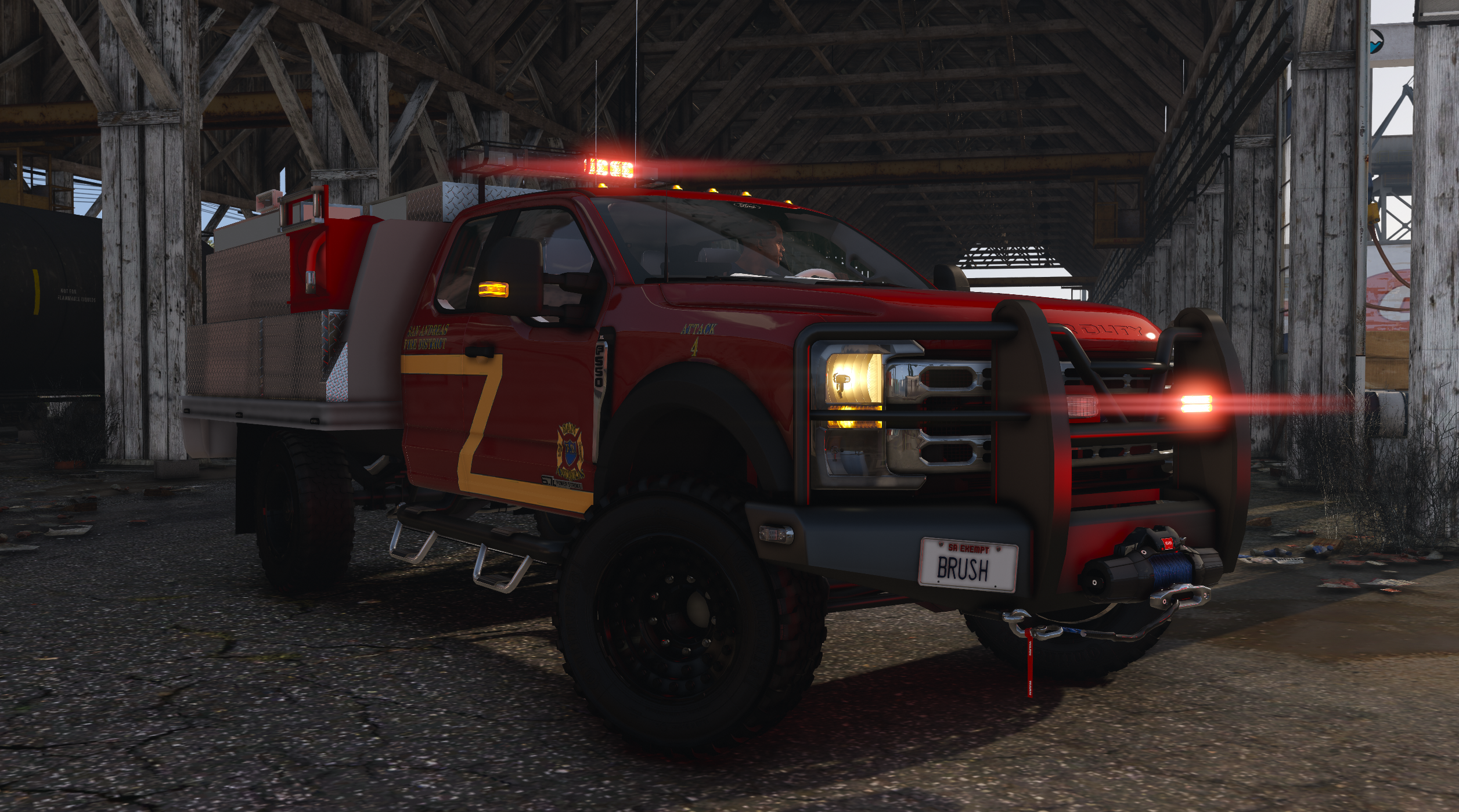 2025 Ford F-550 SuperCab Type 6 Brush Truck — non-ELS GTAV/FiveM Fire vehicle by Ferious Development